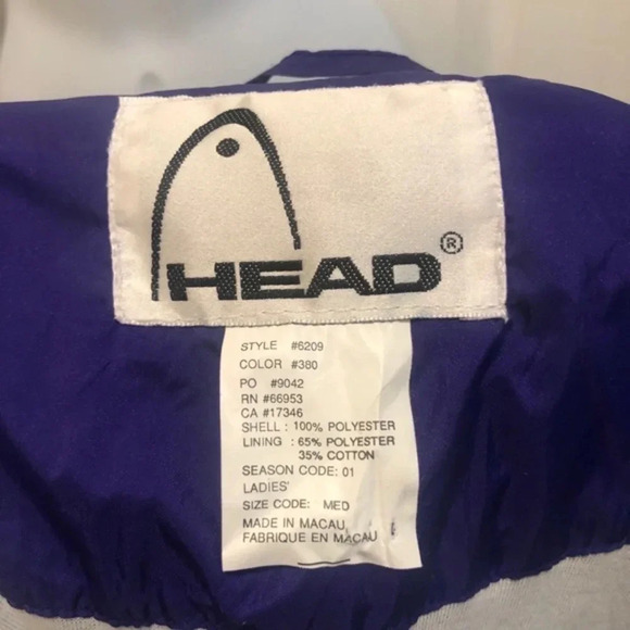 Vintage Head Women’s Windbreaker Zip Up M - Picture 13 of 13